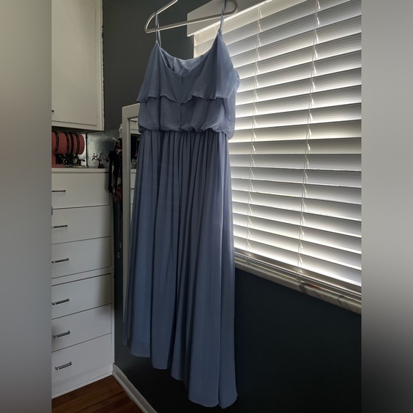 Princess Double Strap Chiffon Bridesmaid Dress Periwinkle